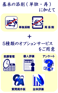 基本の添削と５種類のオプション