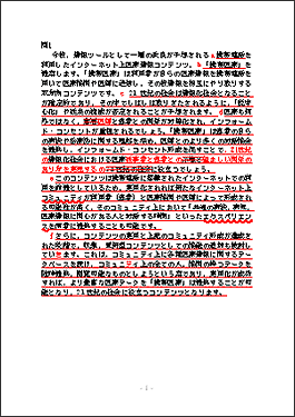 合格者の添削例（慶應SFC・環境情報）1